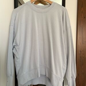 lululemon Womens Sweater. Light blue with speckle design. Oversize style